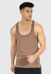 Smilodox Tanktop Basti Braun/Beige/Khaki