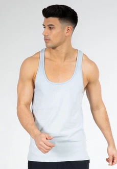 Smilodox Tanktop Basti Hellblau/Blau/Grau