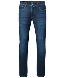 5-Pocket-Jeans LYON TAPERED dark blue used buffies 34510 8006.6814 -