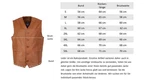 RICANO Weste 321 Braun/Beige/Gelb/Orange/Rot