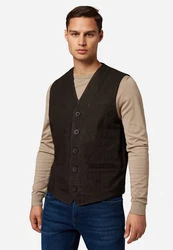 RICANO Weste 321 Dunkelbraun/Khaki/Braun/Dunkelgrün/Schwarz