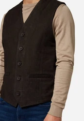 RICANO Weste 321 Dunkelbraun/Khaki/Braun/Dunkelgrün/Schwarz