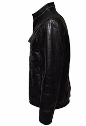 Zimmert Lederjacke Colin Schwarz/Grau