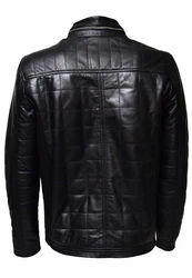 Zimmert Lederjacke Colin Schwarz/Grau