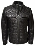 Zimmert Lederjacke Colin Schwarz/Grau