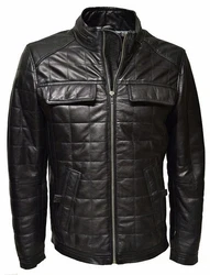 Zimmert Lederjacke Colin Schwarz/Grau