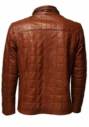 Zimmert Lederjacke Colin Braun/Rot/Orange