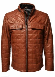 Lederjacke Colin gesteppte, Winterjacke