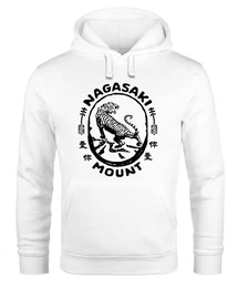 Hoodie Hoodie Herren Tiger Aufdruck Japan Schriftzeichen Nagasaki Mount Schriftzug Kapuzen-Pullover Mnner