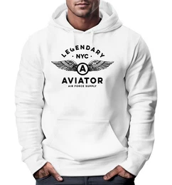 Hoodie Hoodie Herren Legendary NYC Aviator Air Force Luftwaffe Flgel