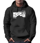 Neverless Hoodie Herren Aufdruck Osaka JPN japanische Schriftzeichen Fashion Schwarz/Braun/Dunkelgrau