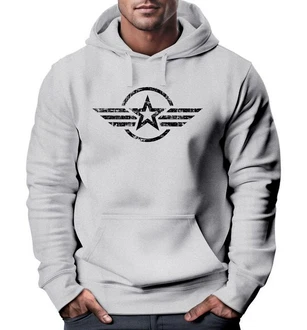 Neverless Hoodie Herren Airforce Symbol Blau/Hellgrau/Grau/Dunkelgrün Neverless Hoodie Herren Airforce Symbol Blau/Hellgrau/Grau/Dunkelgrün