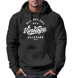 Neverless Hoodie Herren College Style Schwarz/Creme/Grau