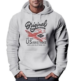 Hoodie Hoodie Herren US Airforce Army Motiv Spitfire Flugzeug Vintage Motiv
