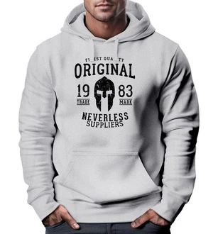 Neverless Hoodie Herren Original Gladiator Sparta Helm Athletic Vintage Grau/Hellgrau/Dunkelgrau/Weiß Neverless Hoodie Herren Original Gladiator Sparta Helm Athletic Vintage Grau/Hellgrau/Dunkelgrau/Weiß