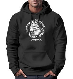 Hoodie Hoodie Herren Segel Schiff Black Pearl Kapuzen-Pullover Mnner