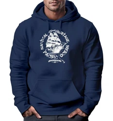 Neverless Hoodie Herren Segel Schiff Black Pearl schwarz