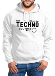 Neverless Hoodie Techno Kapuzen-Pullover Herren Beige/Creme/Weiß/Orange/Gelb