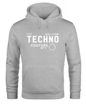 Neverless Hoodie Techno Kapuzen-Pullover Herren Grau/Beige/Gelb/Orange