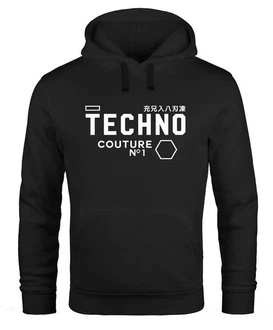 Neverless Hoodie Techno Kapuzen-Pullover Herren Neverless Hoodie Techno Kapuzen-Pullover Herren