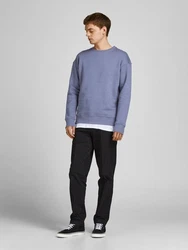 Jack & Jones Sweatshirt JJESTAR BASIC SWEAT CREW NECK NOOS (4012) Blau (4012)