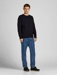 Jack & Jones Sweatshirt JJESTAR BASIC SWEAT CREW NECK NOOS (4012) Schwarz (4012)
