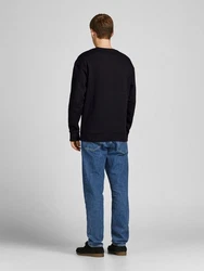 Jack & Jones Sweatshirt JJESTAR BASIC SWEAT CREW NECK NOOS (4012) Schwarz (4012)