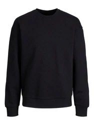 Jack & Jones Sweatshirt JJESTAR BASIC SWEAT CREW NECK NOOS (4012) Schwarz (4012)