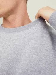 Jack & Jones Sweatshirt JJESTAR BASIC SWEAT CREW NECK NOOS (4012) Grau