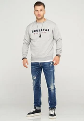 SOULSTAR Sweatshirt SYDNEY Silber/Grau