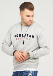 SOULSTAR Sweatshirt SYDNEY Silber/Grau