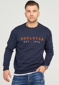 SOULSTAR Sweatshirt SYDNEY Dunkelblau/Blau/Lila/Rot