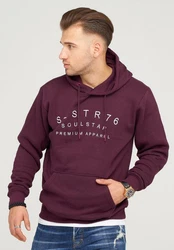 SOULSTAR Kapuzensweatshirt NIZZA Dunkelrot/Bordeaux