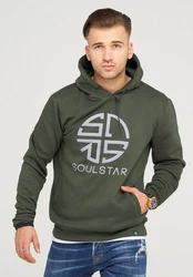 SOULSTAR Kapuzensweatshirt CARDIFF Dunkelgrün/Grün