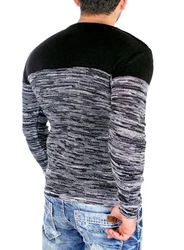 Reslad Strickpullover Herren-Pullover Slim Fit Melange