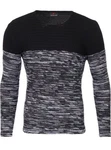 Reslad Strickpullover Herren-Pullover Slim Fit Melange