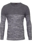 Reslad Strickpullover Herren-Pullover Slim Fit Melange