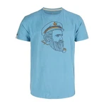Leitfeuer T-Shirt Herren 1/2 Arm Rundhals Kapitn-Seemann-Print 