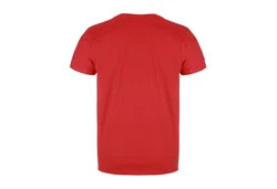 Leitfeuer T-Shirt Herren 1/2 Arm Rundhals Kapitn-Seemann-Print Rot/Dunkelrot