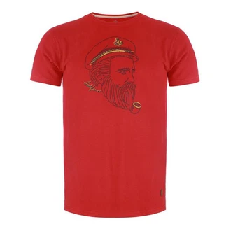 Leitfeuer T-Shirt Herren 1/2 Arm Rundhals Kapitn-Seemann-Print