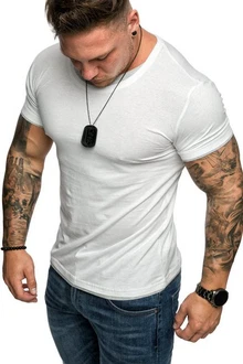 Amaci&Sons Oversize Doppel Farbig Herren Slim-Fit Crew Neck Basic T-Shirt (1-0001) Doppel Farbig Amaci&Sons Oversize Doppel Farbig Herren Slim-Fit Crew Neck Basic T-Shirt (1-0001) Doppel Farbig