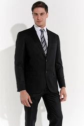 Steffen Klein Herren Anzug Regular Fit Dunkelgrau/Rot/Grau/Schwarz/Dunkelrot
