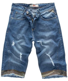 Jeansshorts Herren Shorts Denim Blau LL-393