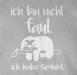 Shirtracer Tanktop Ich bin nicht faul Spruch Braun/Grau/Hellgrau/Rot