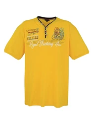 Lavecchia Herren T-Shirt LV-608 V-Ausschnitt Gelb