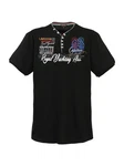 Lavecchia Herren T-Shirt LV-608 V-Ausschnitt Schwarz/Dunkelblau