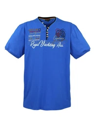 T-Shirt Herren T-Shirt LV-608 (Royalblau, 3XL) Herrenshirt V-Ausschnitt