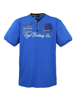 Lavecchia Herren T-Shirt LV-608 V-Ausschnitt Royalblau