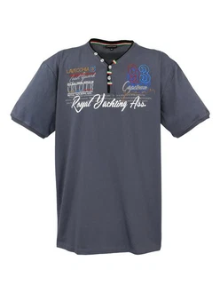 Lavecchia Herren T-Shirt LV-608 V-Ausschnitt Anthrazit
