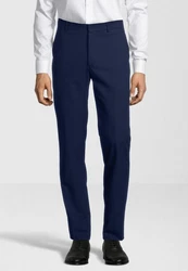 SteffenKlein Anzughose Slim Fit Dunkelblau/Blau